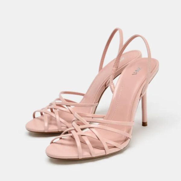 Sandalias tacón tiras