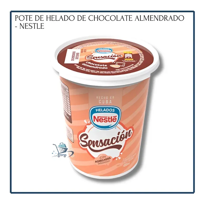 Pote de Helado Chocolate Almendrado - Nestlé (450ml)
