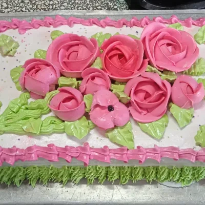 Rectangulares decorados con merengue