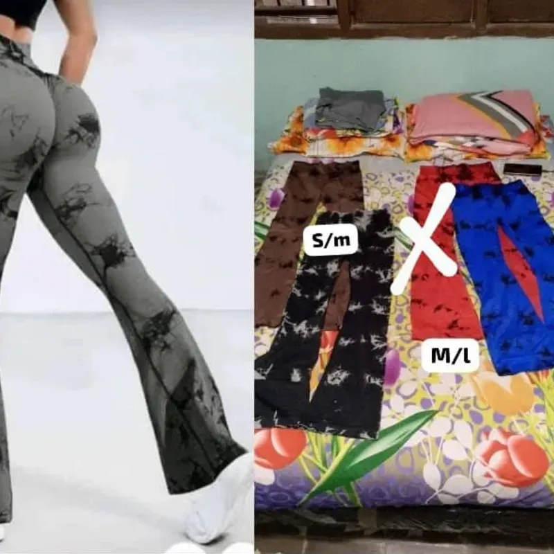 Licra Marmoleada Larga Pata Ancha