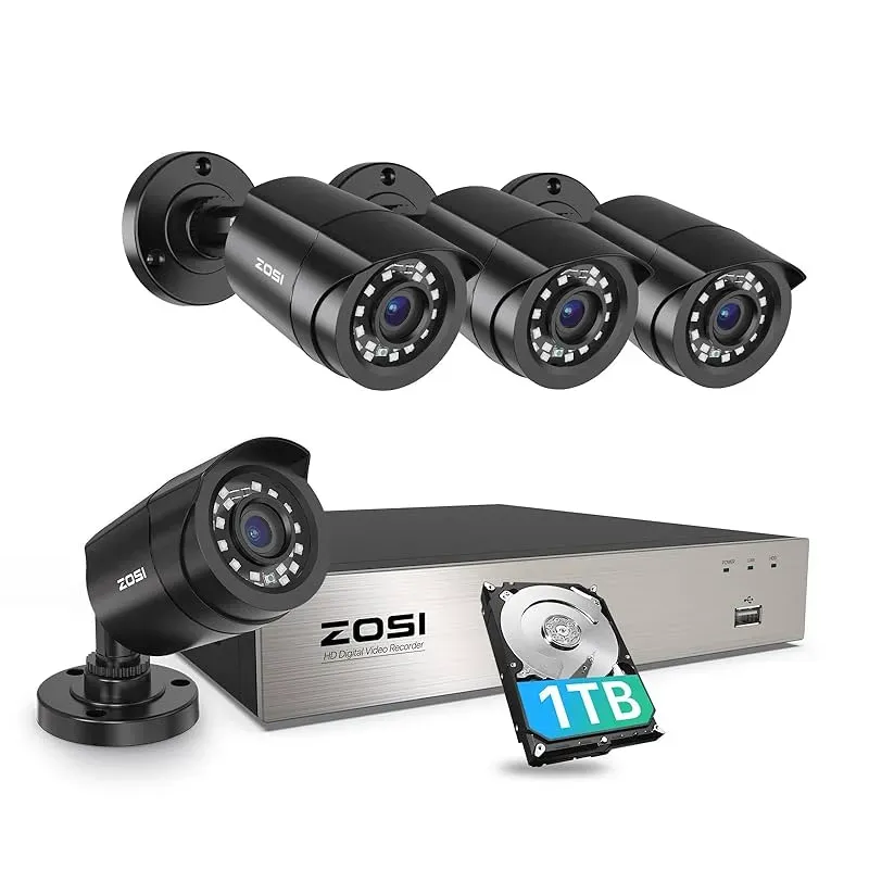 Kit de seguridad ZOSI de 4 cámaras 1TB