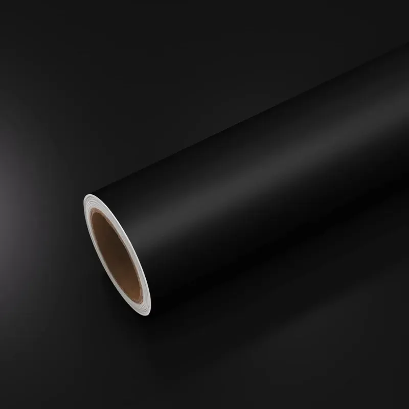 Vinilo de corte negro brillo