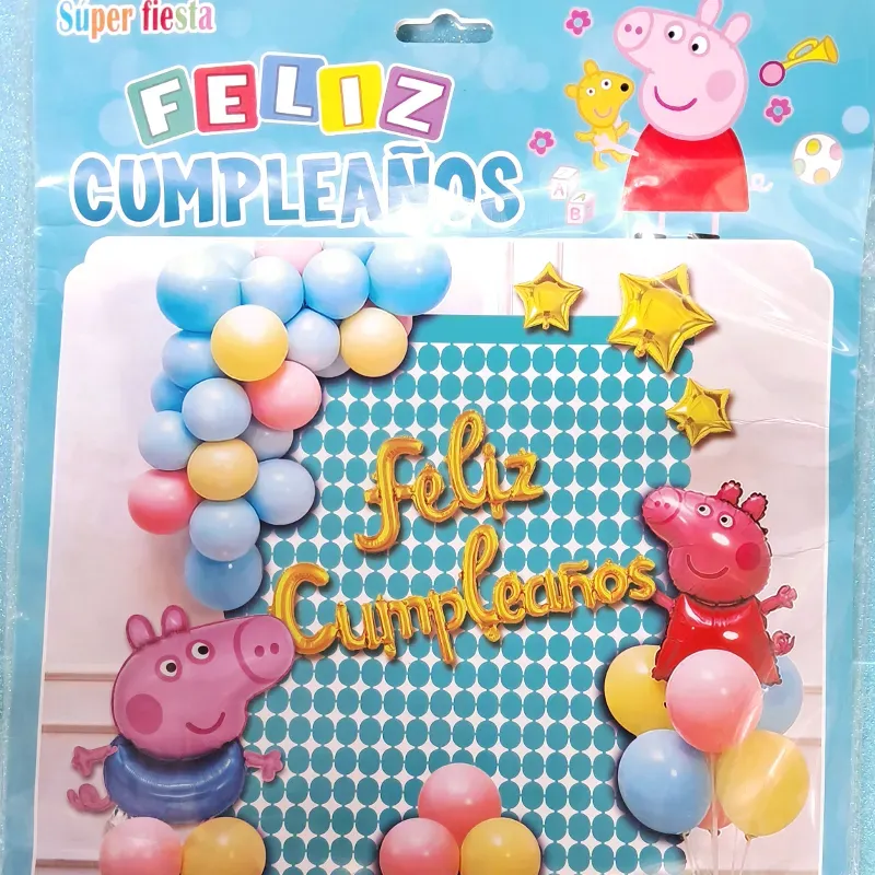 Set arco de globos "PEPPA PIG"