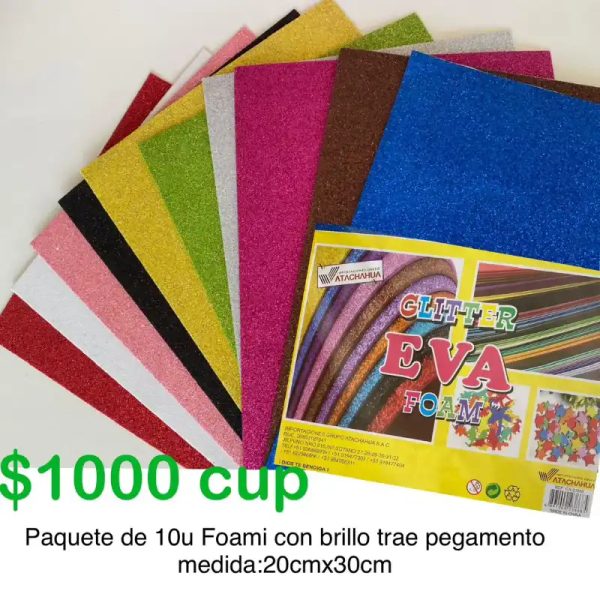 Foami con brillo