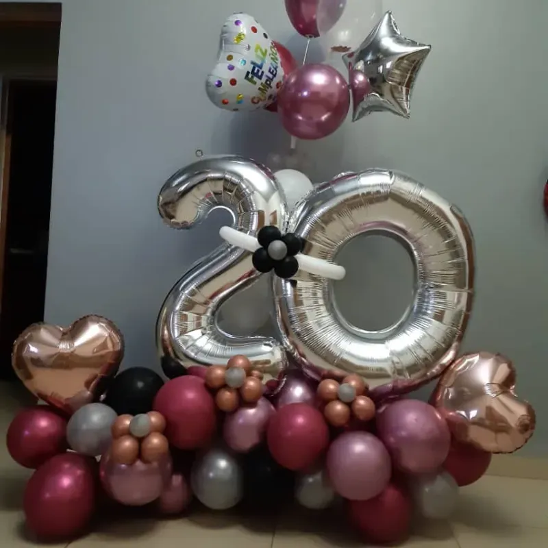 Bouquet #20 rosado cromado