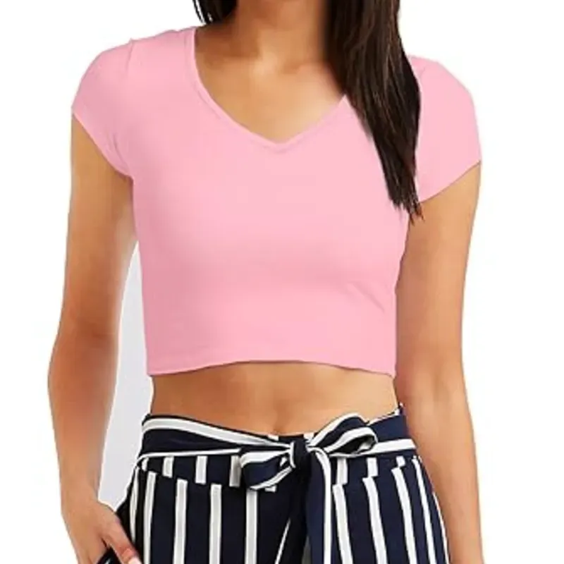 Pulover básico rosa viejo