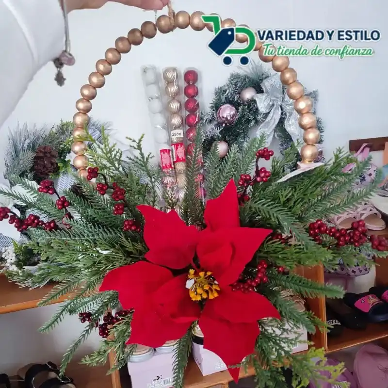 Corona navideñas mediana