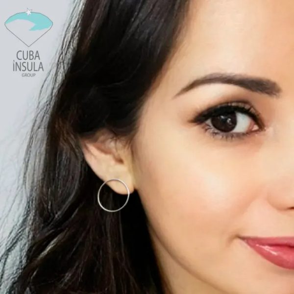 Aretes de plata.