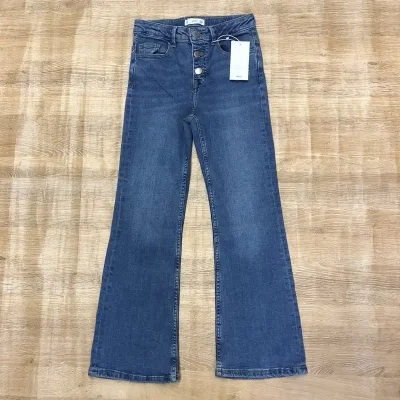 Jeans Flare Mango de mezclilla