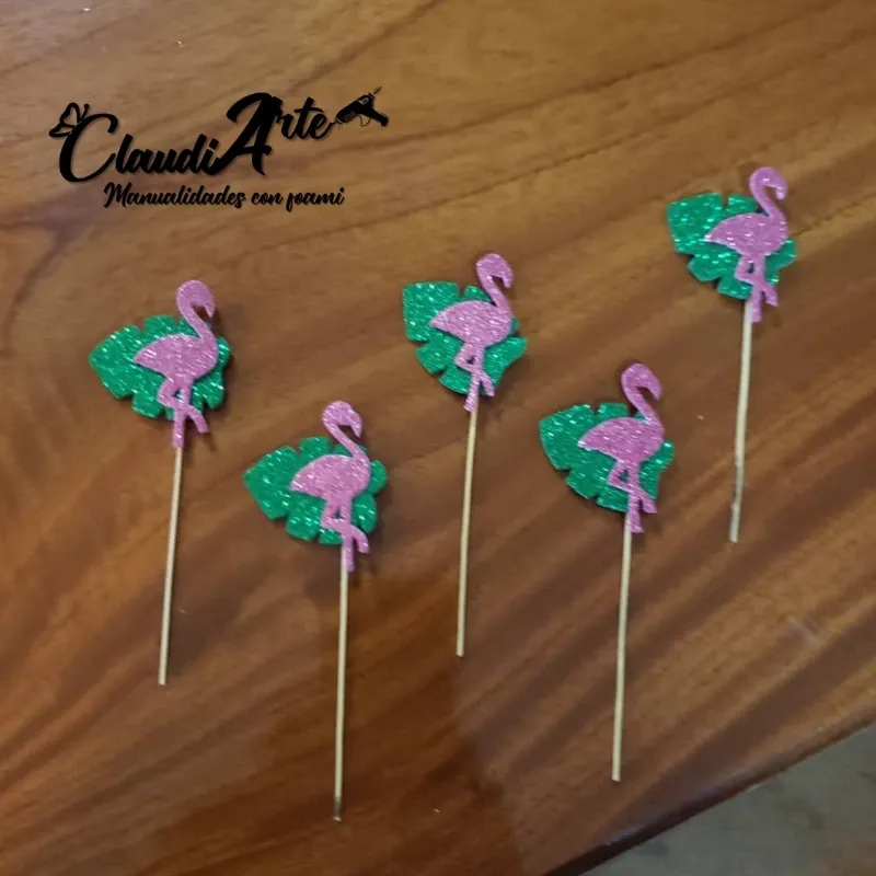 Minitopper para cupcake (Tropical)