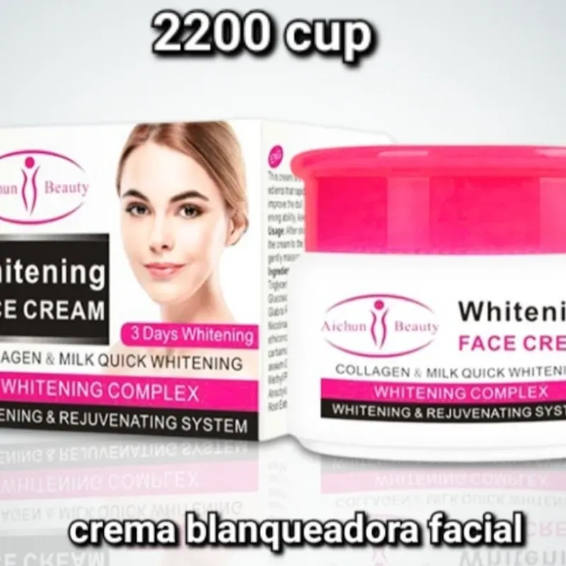 Crema blanqueadora facial