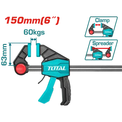 Abrazadera de barra rápida
