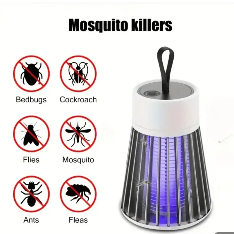  Trampa Eléctrica Luz UV Antimosquitos – Recargable