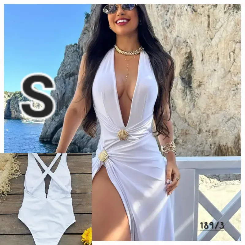 Trusa con Escote Profundo 2 Piezas