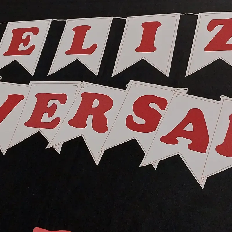 Cadeneta Feliz Aniversario