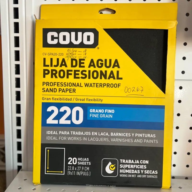 Lija de agua profesional