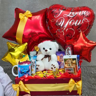 Caja de Regalo Gigante  puede ser Tematica San Valentin