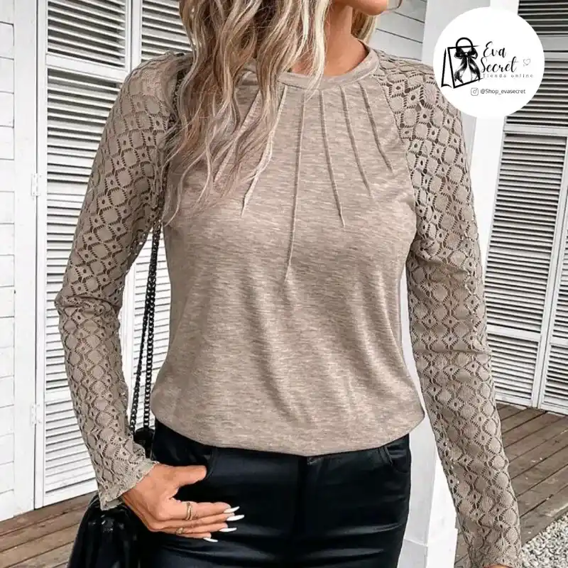Blusa manga larga
