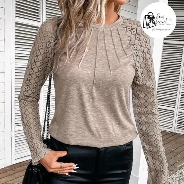 Blusa manga larga