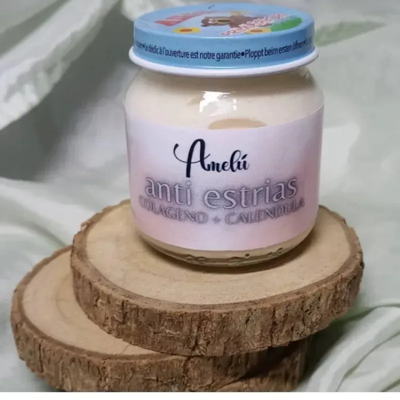 Crema anti estrías de colageno y aceite de caléndula