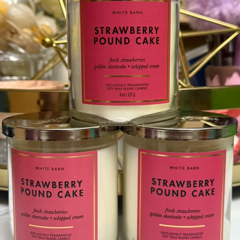 ✨ Velas Aromáticas de Fresa