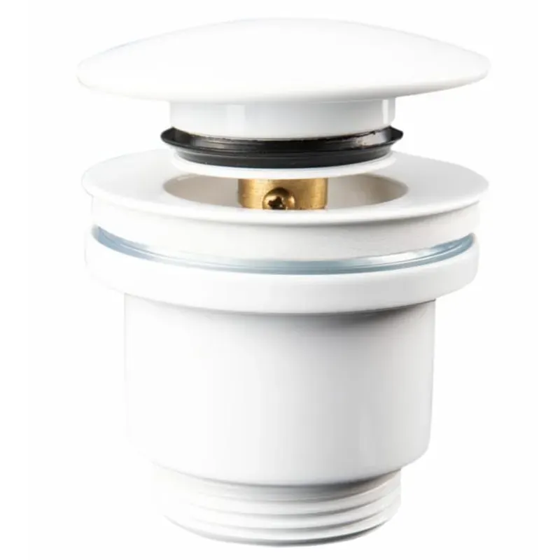 Válvula para lavamanos blanca