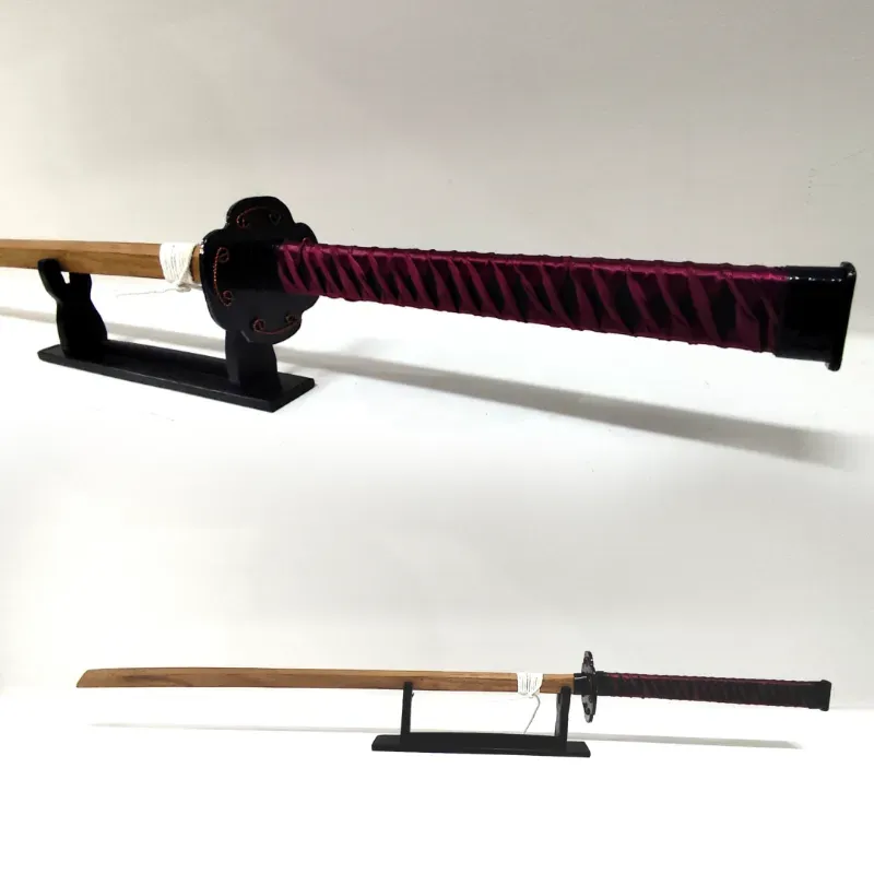️⛩️ Katana roja oscura + portakatanas