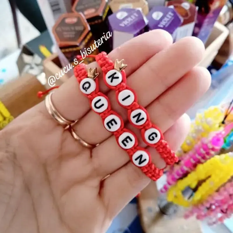 Pulseras King  Queen
