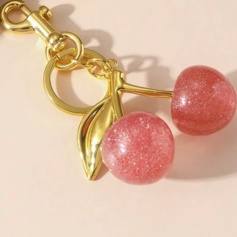 Llavero de Cherry dorado Extra Grande