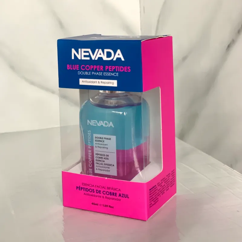 Esencia facial bifásica Péptidos de Cobre Azul
