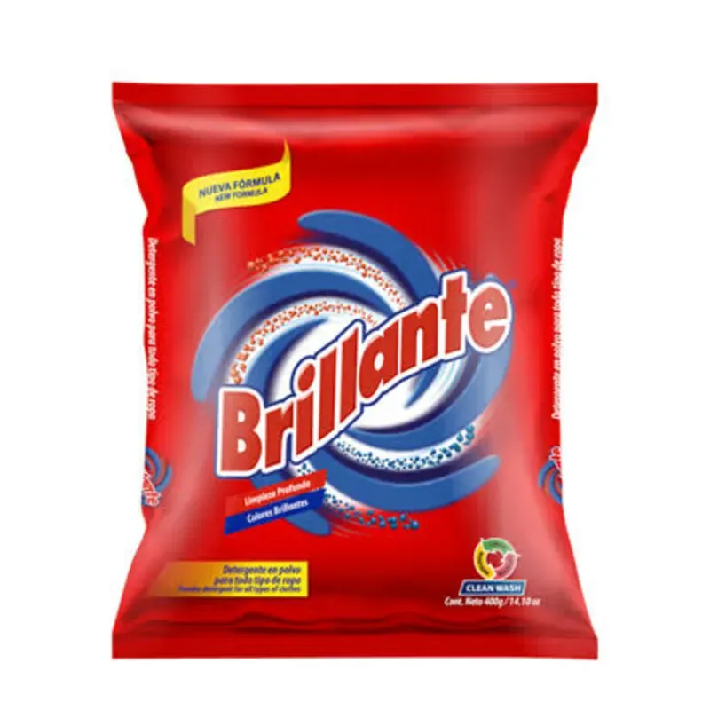 Detergente en Polvo Multiusos Marca Brillante - 400 gramos *País de Origen República Dominicana