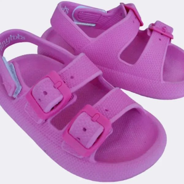 Sandalias Rosa Oscuro con Hebilla para Bebé