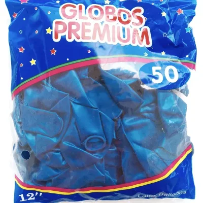 Globo por unidad color azúl