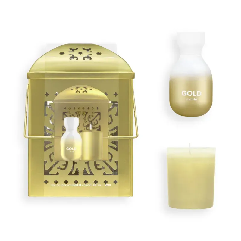 PERFUME GOLD, CON VELA AROMÁTICA