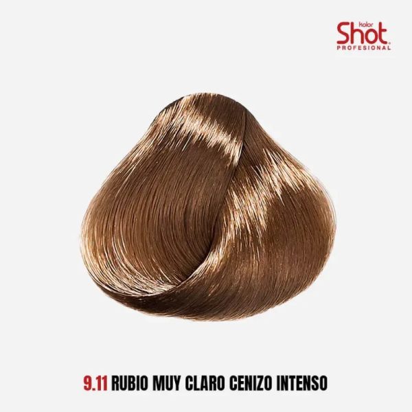 Tinte Kolor Shot Rubio Muy Claro Cenizo Intenso (# 9.11)