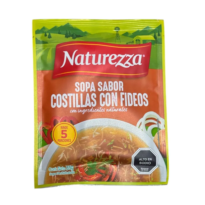 Sopa de costilla con fideos "Naturezza"