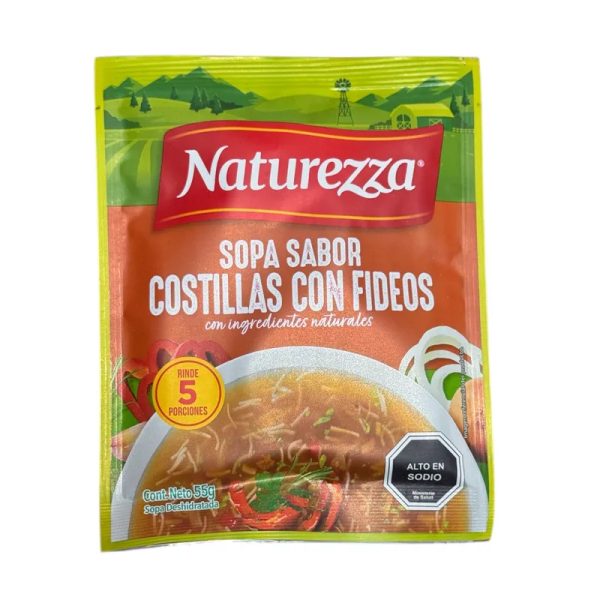 Sopa de costilla con fideos "Naturezza"