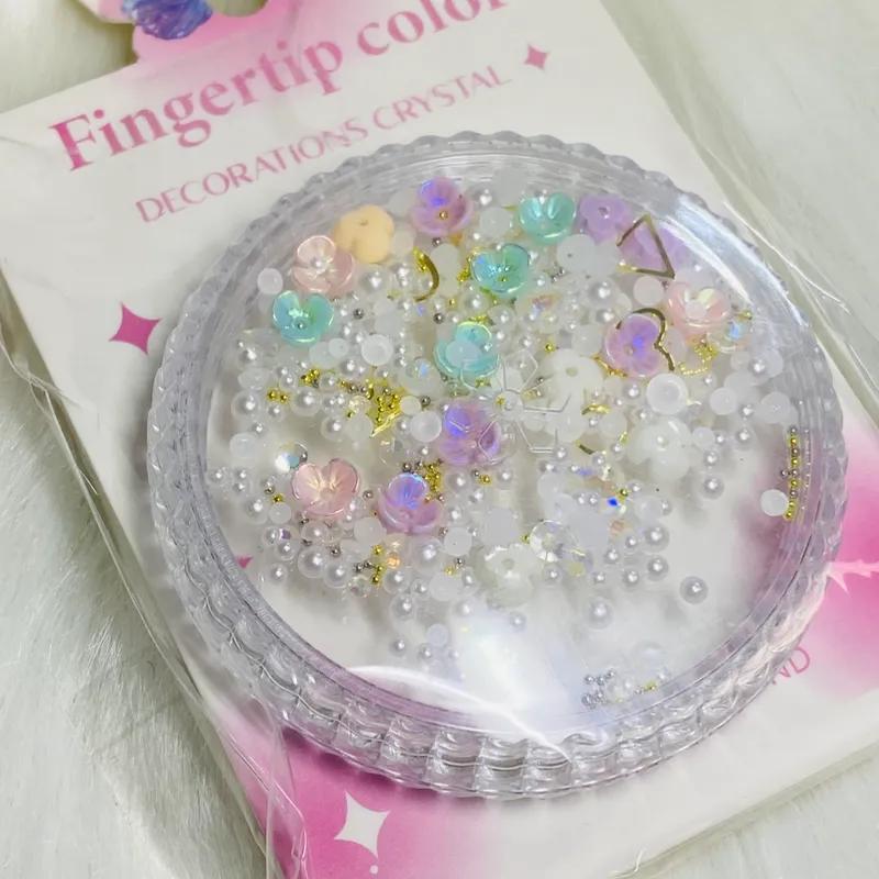 Medias Perlas con Flores