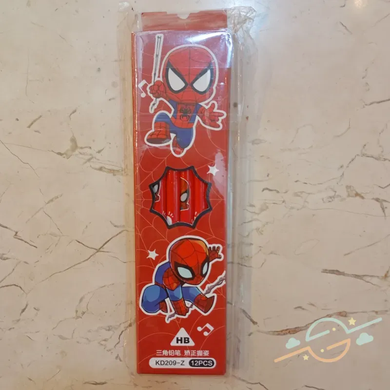 Pack 12 lápices spiderman