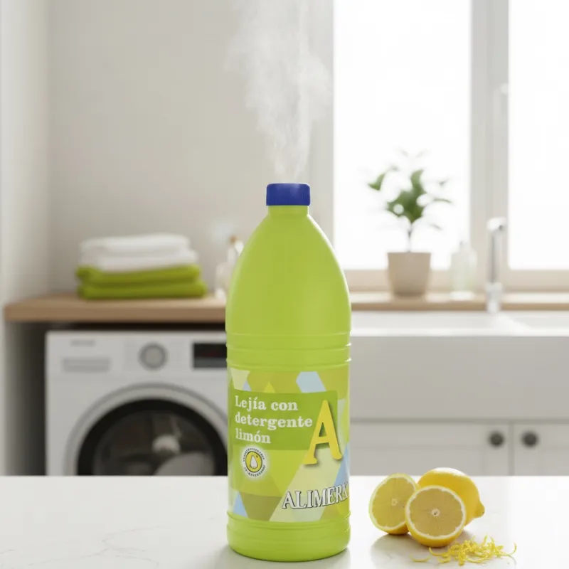 Lejía con detergente de limón