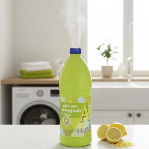 Lejía con detergente de limón