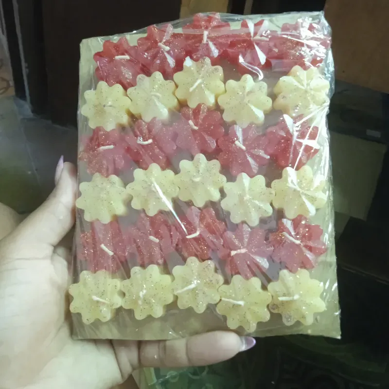 Paquete de 30 velitas pequeñas de flores