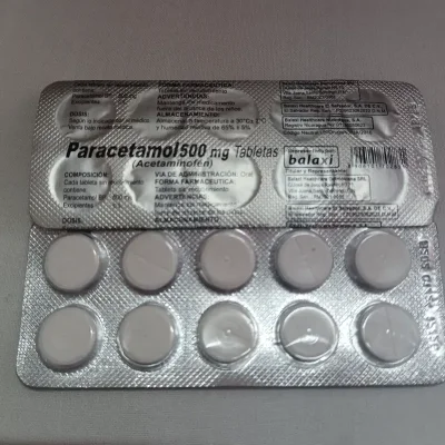 Paracetamol de 500 mg de 10 tabletas