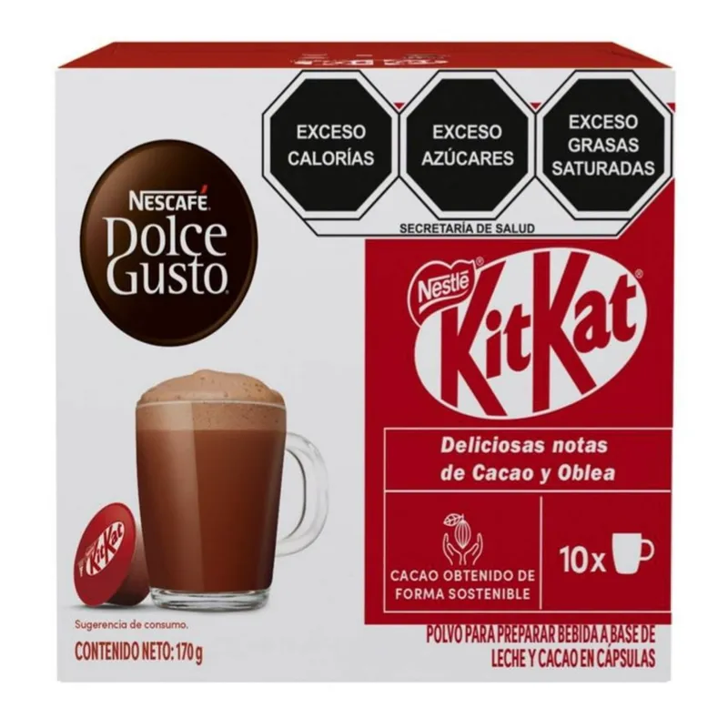 Café Nescafé Dolce Gusto KitKat 10 cápsulas