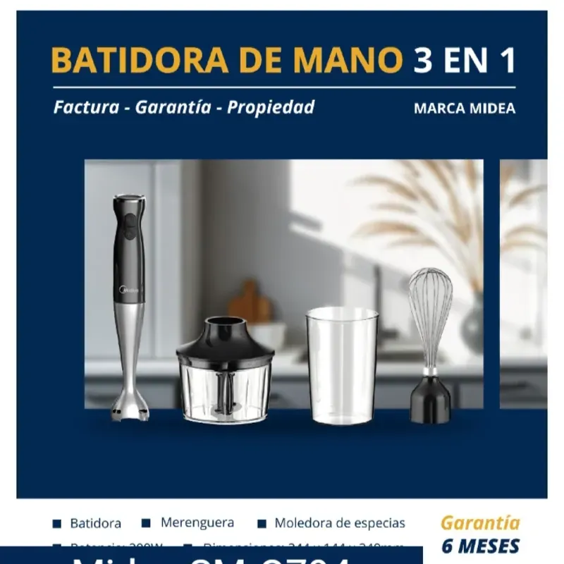 Batidora de mano 3 e uno