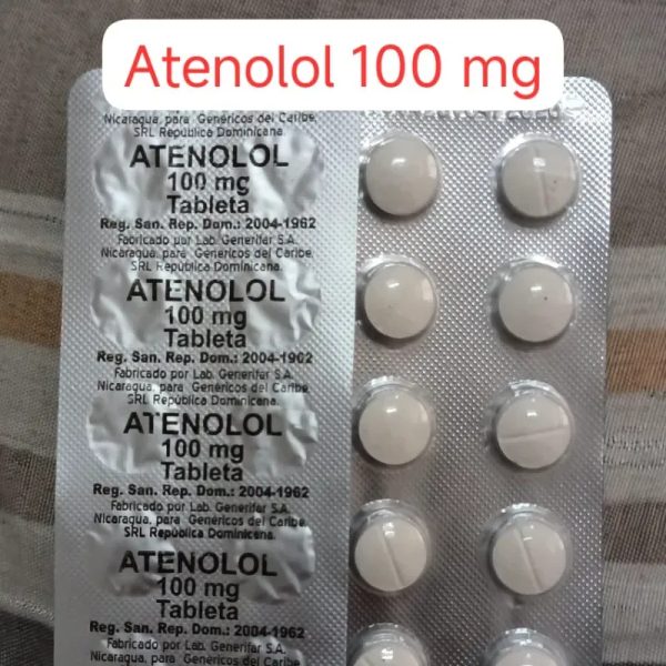 Atenolol de 100 mg de 10 Tabletas