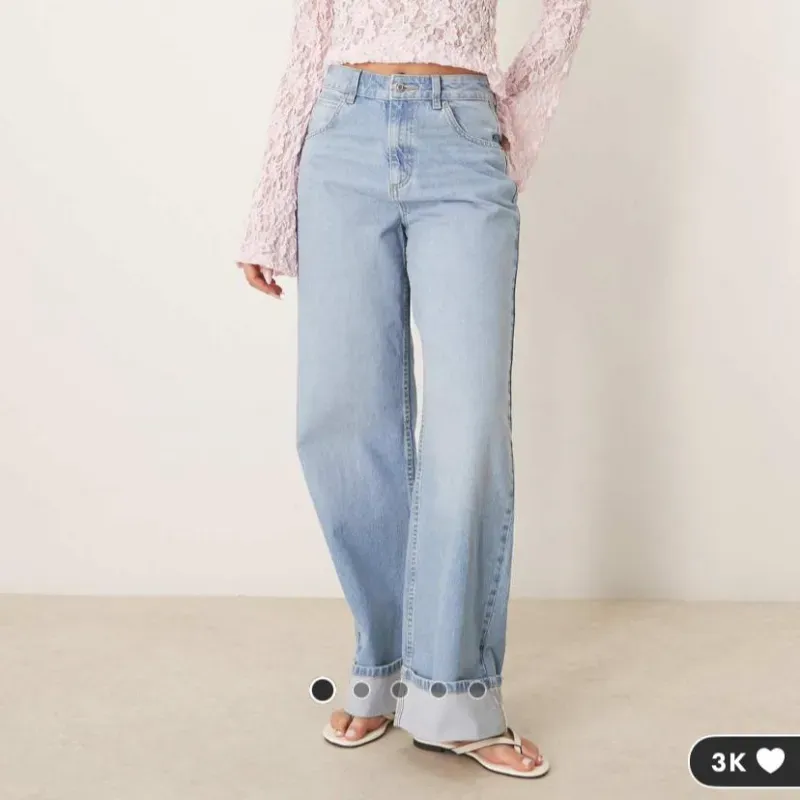Jean con dobladillo Asos