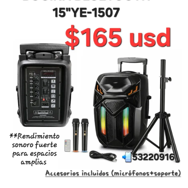 BOCINA PROFESIONAL YE-1507