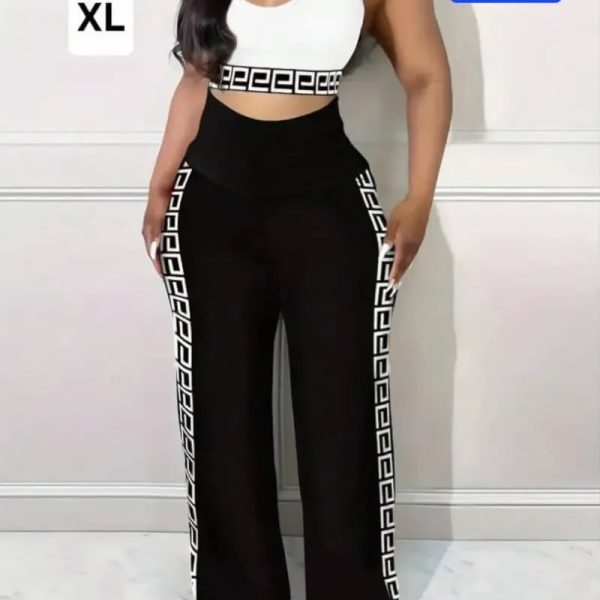 Conjunto Blanco y Negro Cuadros