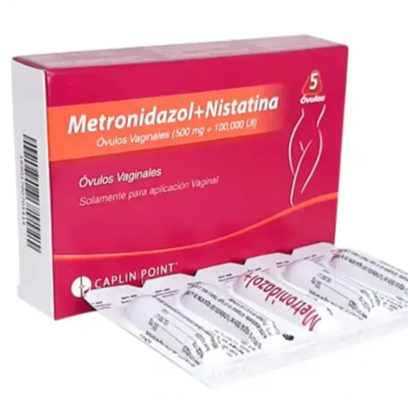  Óvulos de Metronidazol + Nistatina (100 000 ui + 500 mg)
